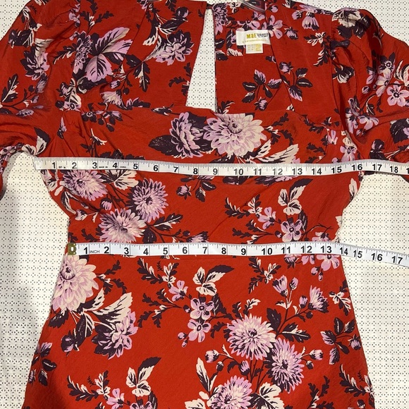 ANTHROPOLOGIE Maeve Floral Puff Sleeve Dress - Picture 5 of 16